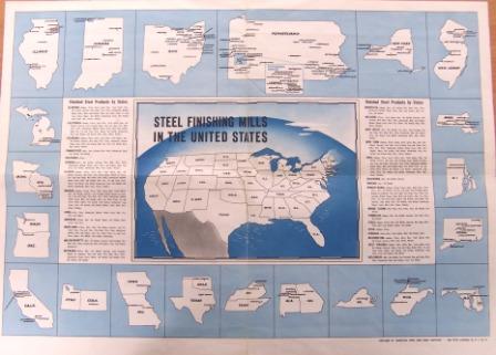 Steel archive - map of US steel mills